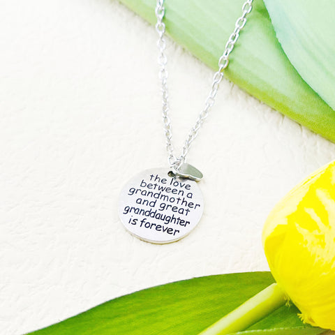 Grandmother and Great Granddaughter Forever Necklace