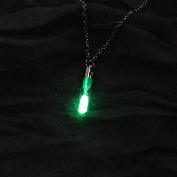 Glow In the Dark Hourglass Necklace (Pre-Order Only)