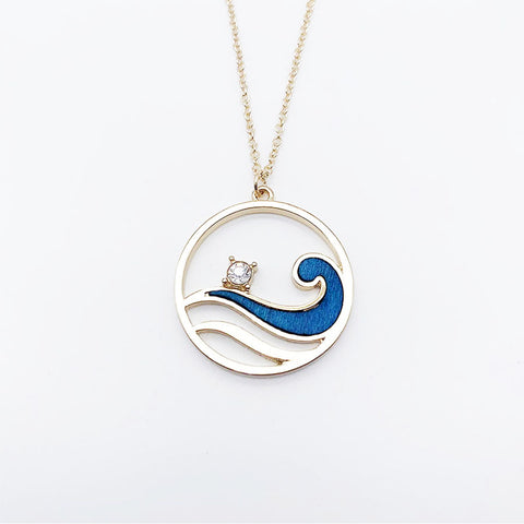 Surf the Wave Necklace