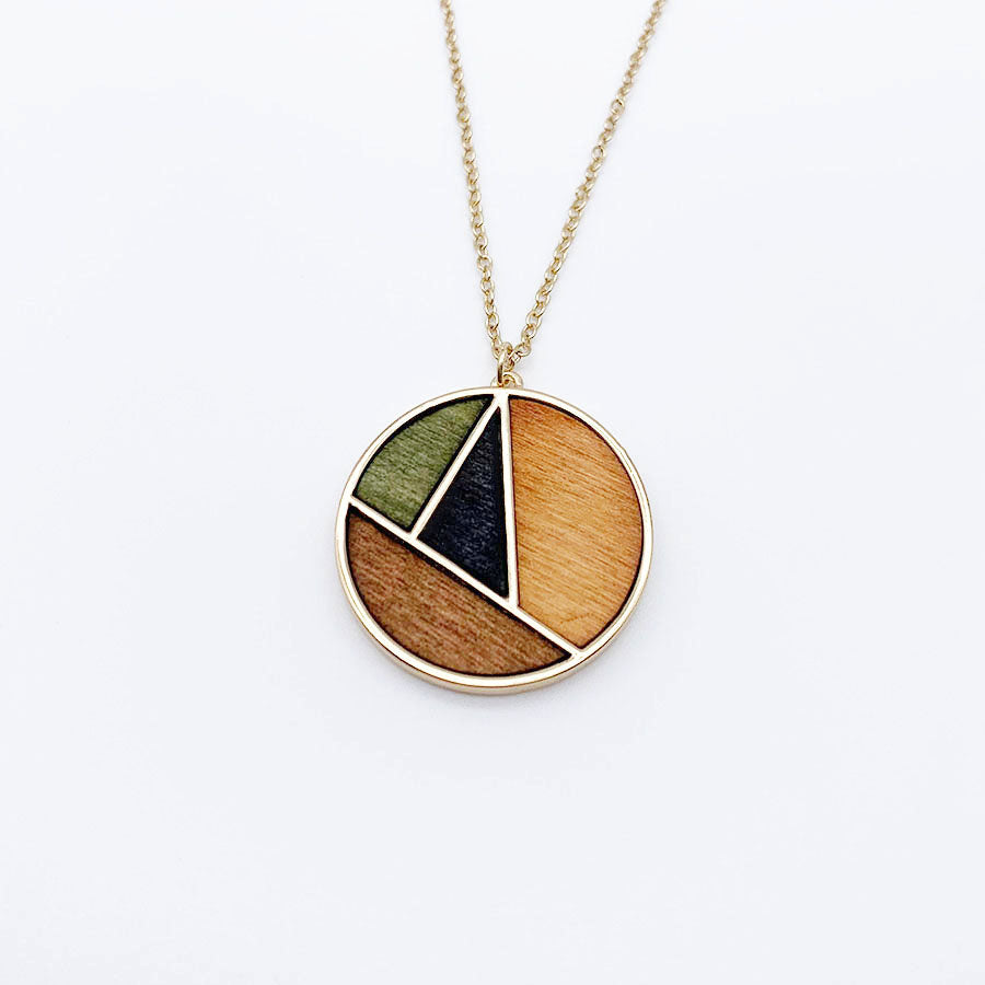 Abstract Wooden Necklace